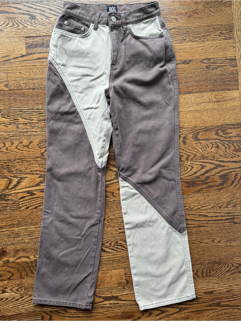 BDG Urban Outfitters Cowboy Straight Leg High Waist Jeans 25